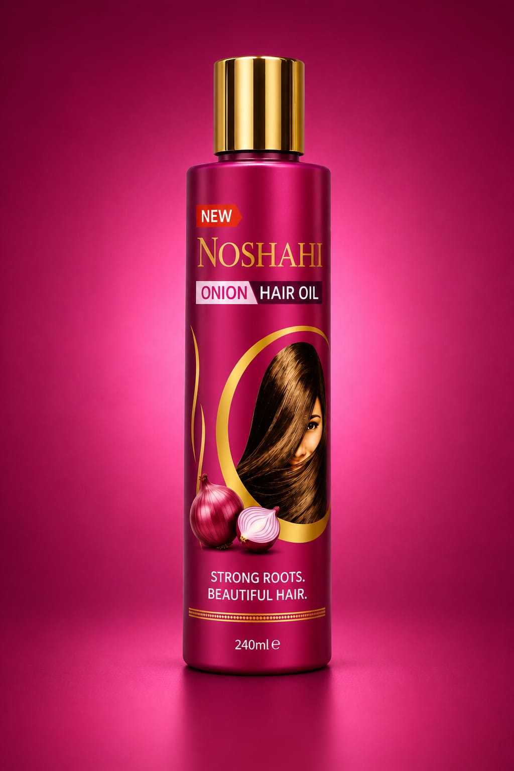 Noshahi Onion Hair Oil - Strong Roots, Beautiful Hair
