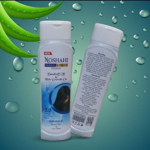 Noshahi Herbal Extract 3-in-1 Shampoo - Dandruff Off & Hair Growth On
